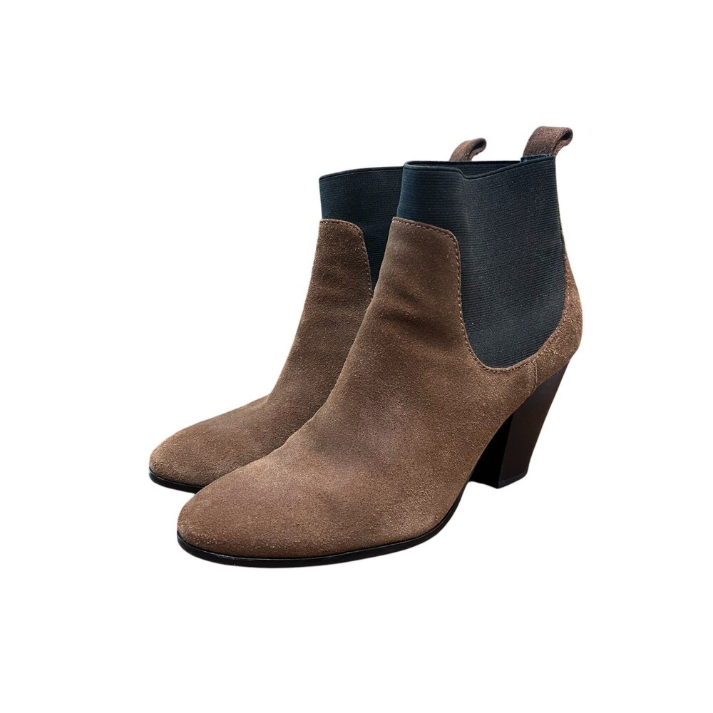 Victoria's Secret Angel Wing Brown Suede Inspired Style Ankle Boots Size US 8